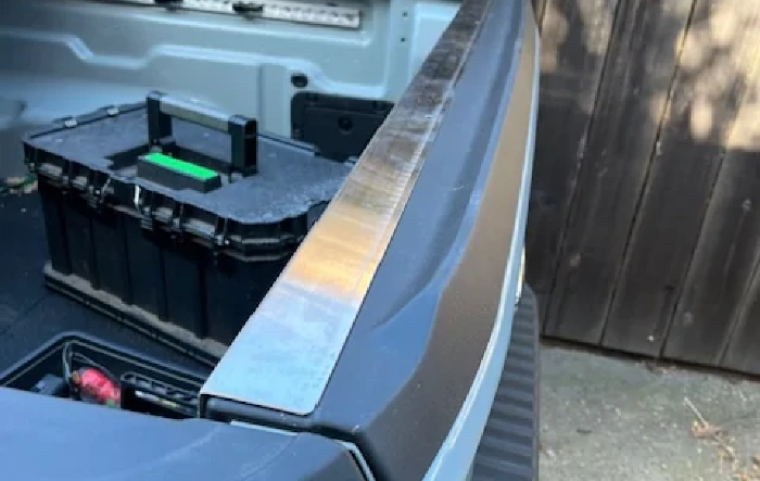 Tailgate top edge protector strip - DIY