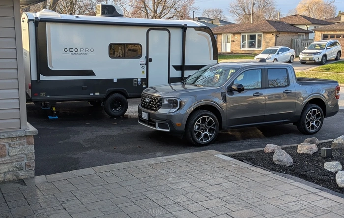 My new Lariat and camper rig up here in Ajax, Ontario.
