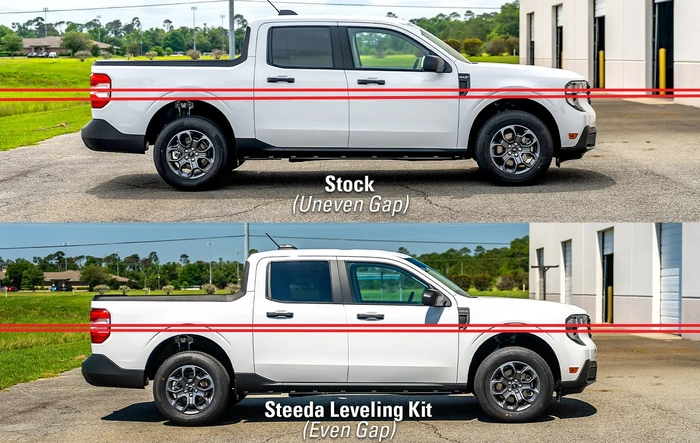 New: Steeda Maverick Billet Aluminum 1.25" Front Leveling Kit (2022-2026)