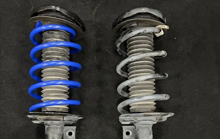 Steeda lowering springs installed on FWD Hybrid