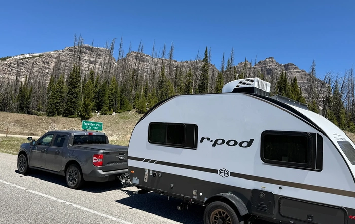 6500 Mile mountain trip towing 3200lb camper