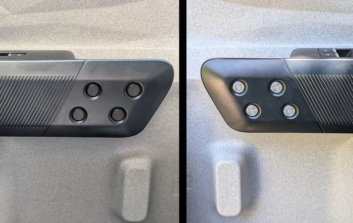 3D printed caps for interior door handle bolts