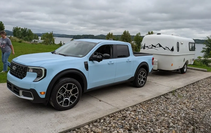 First trip out towing a Casita trailer.