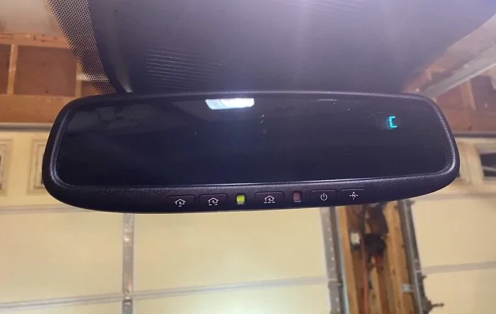 Auto-Dimming Mirror installed