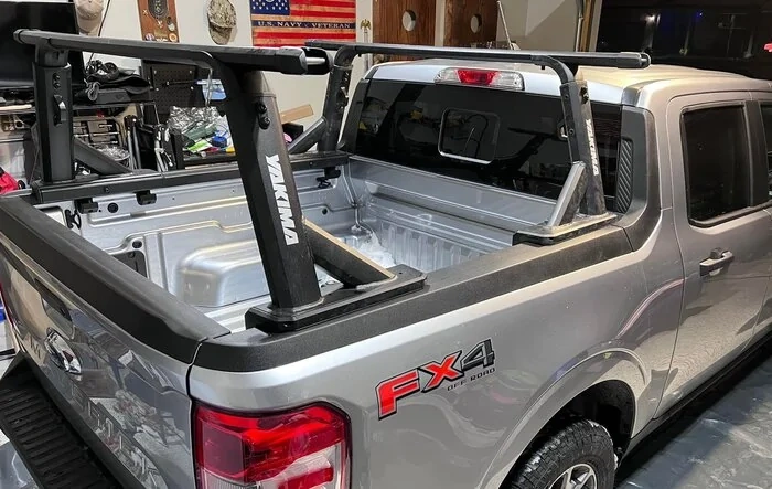 Yakima Overhaul HD with 60" Crossbars installed on Maverick