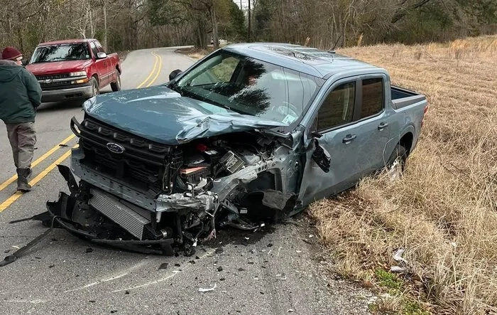 Totaled Maverick crash but safety measures let owner walk away with only soreness