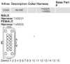 Ford Maverick Power for heated seats aftermarket addition C305 Connector Outlin Ford Maverick Power for heated seats aftermarket addition C305 Connector Outlin
