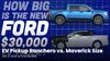 ranchero ev pickup vs maverick size.webp